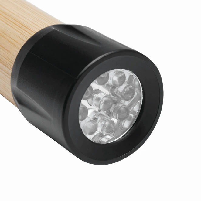 Latarka LED BAMBOO SHINE z nadrukiem na zamówienie Zdjęcie 3