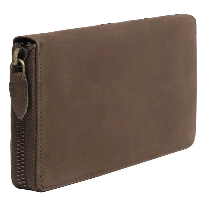 Portmonetka ze skóry naturalnej LADY z nadrukiem logo Zdjęcie