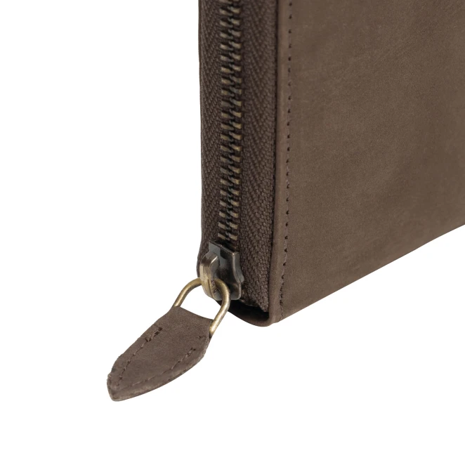 Portmonetka ze skóry naturalnej LADY z nadrukiem logo Zdjęcie 5