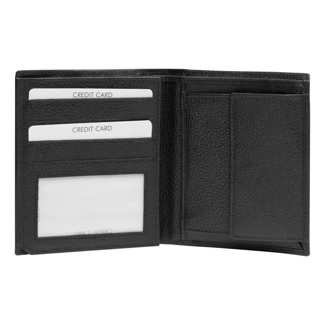 Skórzana portmonetka MESSINA z logo Zdjęcie 4