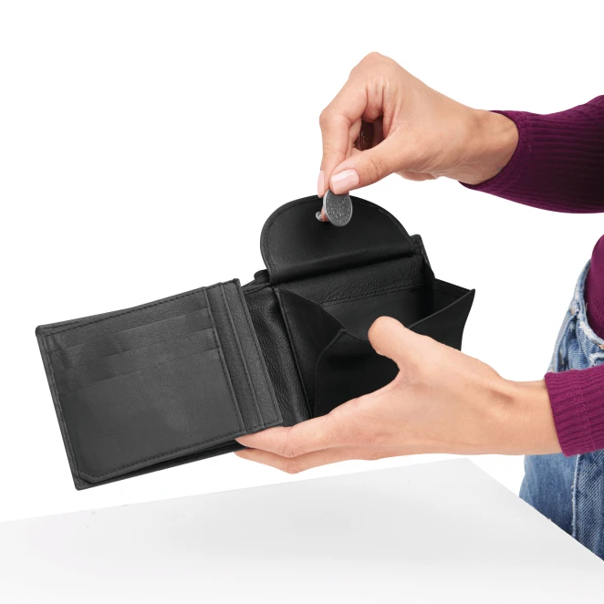 Oryginalny skórzany portfel DAX do nałożenia logo Zdjęcie 7