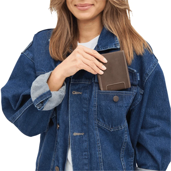 Skórzana portmonetka WILD STYLE I z naniesieniem logo Zdjęcie 7