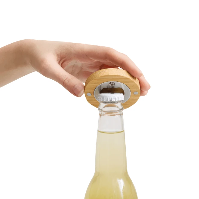 Otwieracz do butelek BAMBOO COIN do nałożenia logo Zdjęcie 4