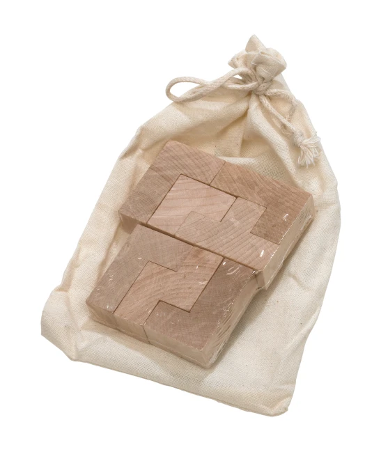 Trójwymiarowe puzzle drewniane CRAZY CUBE z nadrukiem logo Zdjęcie 5