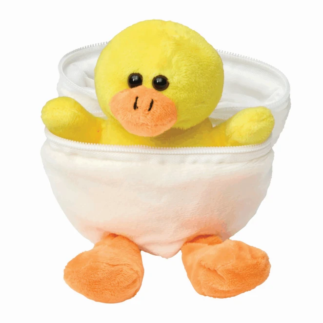 Pluszowa kaczka LENI z nadrukiem logo Zdjęcie