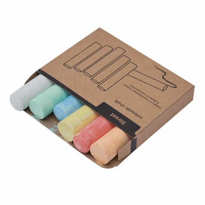 Komplet kolorowej kredy STREET z logo Zdjęcie