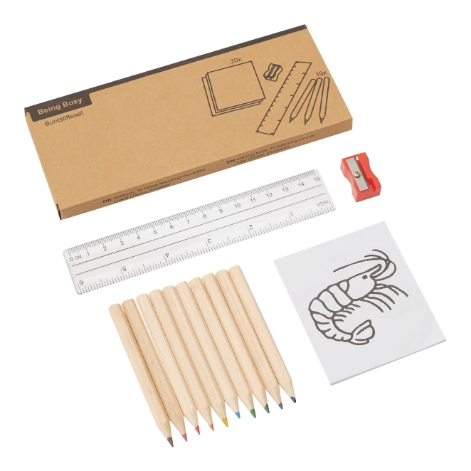 Zestaw kredek BEING BUSY z nadrukiem logo Zdjęcie