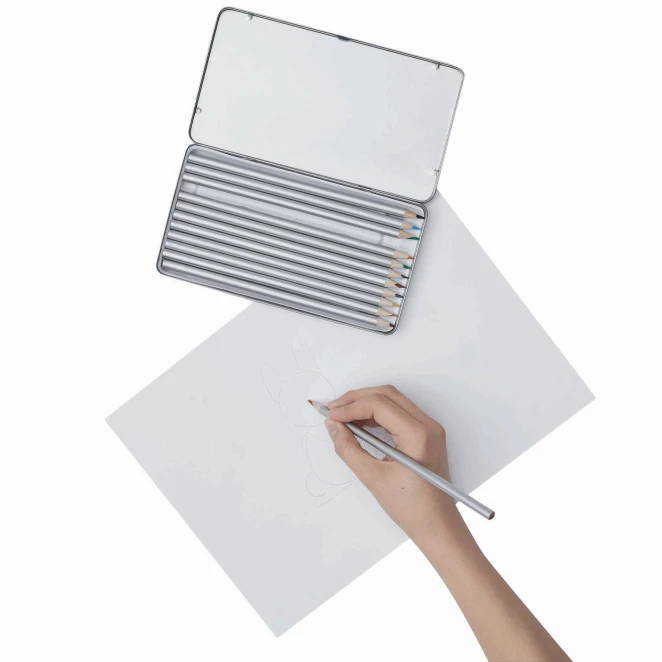 12 długich kredek SILVERSTAR z naniesieniem logo Zdjęcie 4