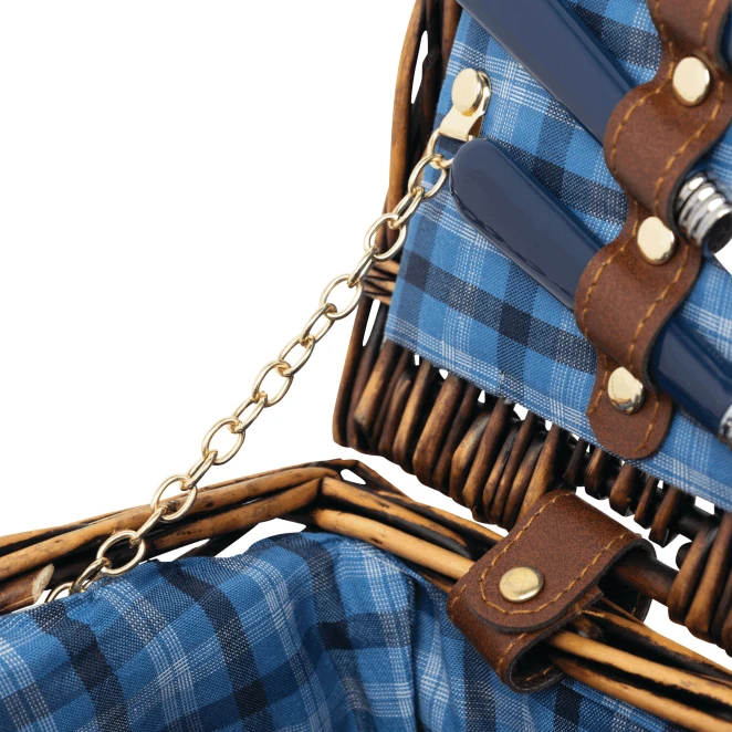 Wiklinowy kosz piknikowy SUMMERTIME z logo firmy Zdjęcie 6