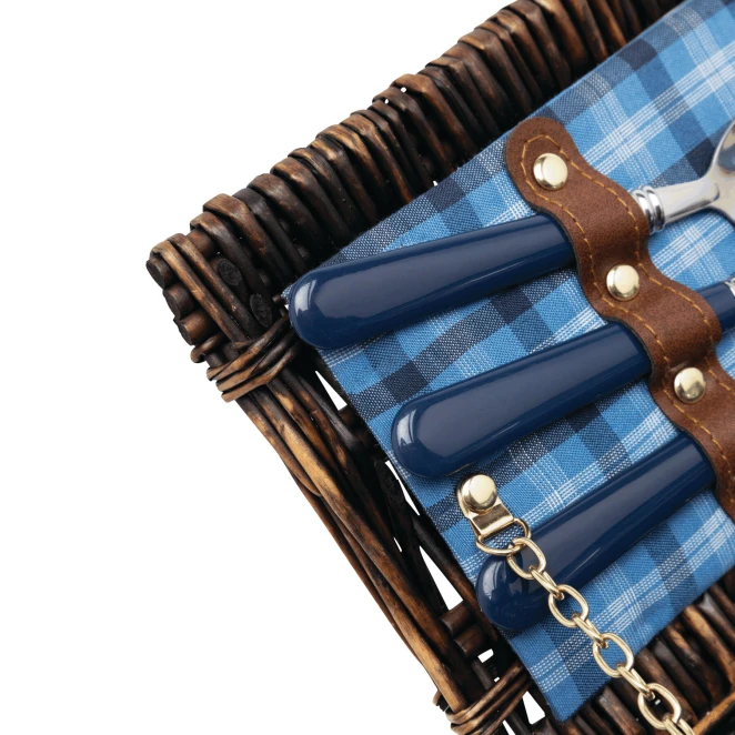 Wiklinowy kosz piknikowy SUMMERTIME z logo firmy Zdjęcie 8