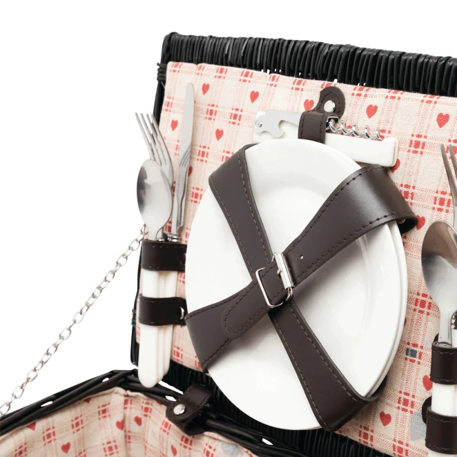 Wiklinowy kosz piknikowy SUNSET PARK z nadrukiem na zamówienie Zdjęcie 7