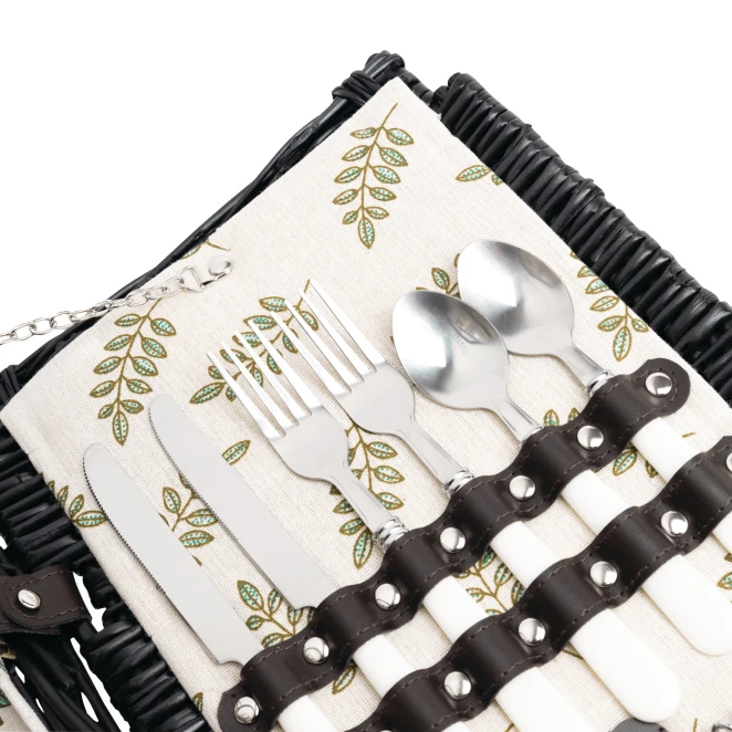 Wiklinowy kosz piknikowy RICHMOND PARK z naniesieniem logo Zdjęcie 6