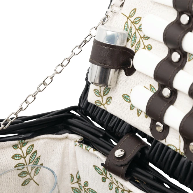 Wiklinowy kosz piknikowy RICHMOND PARK z naniesieniem logo Zdjęcie 8