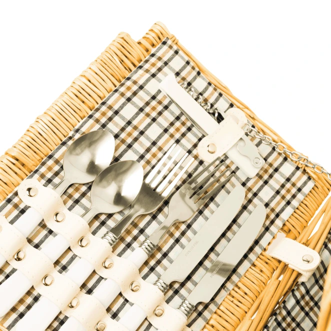 Wiklinowy koszyk piknikowy STANLEY PARK z naniesieniem logo Zdjęcie 7