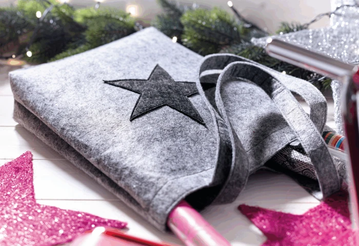 Filcowa torba na zakupy STAR DUST GO z logo Zdjęcie 8