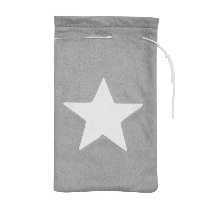 Woreczek filcowy WHITE SHINE z nadrukiem logo Zdjęcie 2