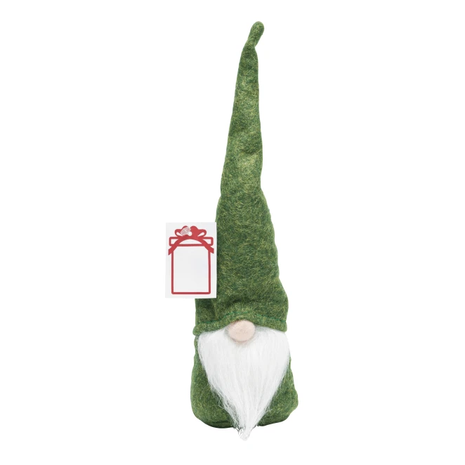 Filcowy świąteczny skrzat ze spiczastą czapką HANS z logo firmy Zdjęcie