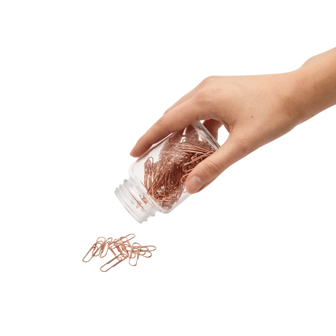 Spinacze COPPER CLIPS w słoiku do drukowania logo Zdjęcie 4