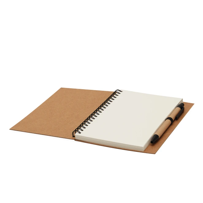 Ekologiczny kołozeszyt RECYCLE L z nadrukiem logo Zdjęcie 2