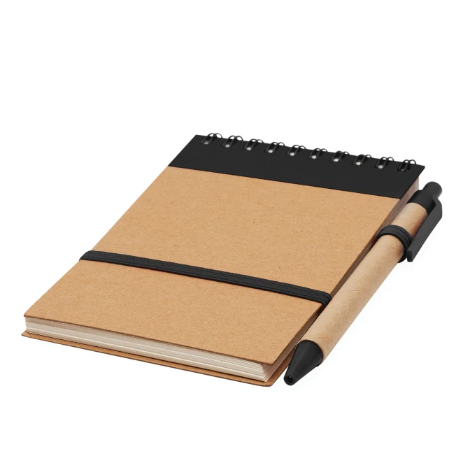 Ekologiczny kołonotatnik RECYCLE M z logo firmy Zdjęcie