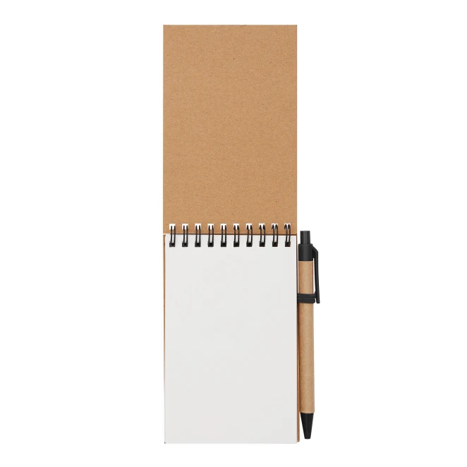 Ekologiczny kołonotatnik RECYCLE M z logo firmy Zdjęcie 2