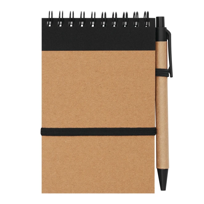 Ekologiczny kołonotatnik RECYCLE M z logo firmy Zdjęcie 3