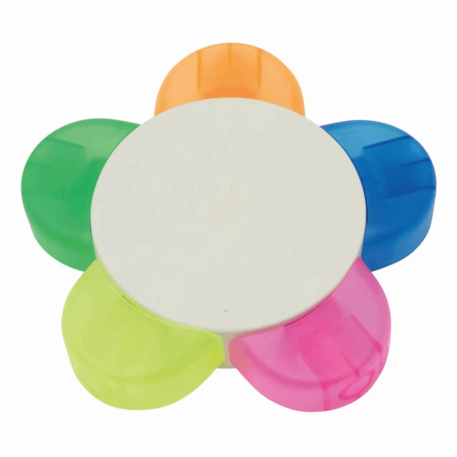 Zakreślacz w kształcie kwiatka FLOWER z nadrukiem logo Zdjęcie 2