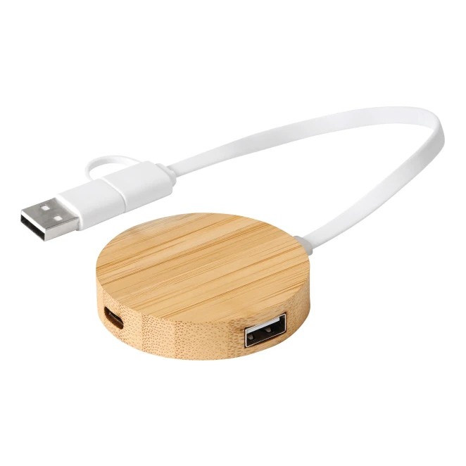 USB hub MULTIPLIER CIRCLE z naniesieniem logo Zdjęcie 2