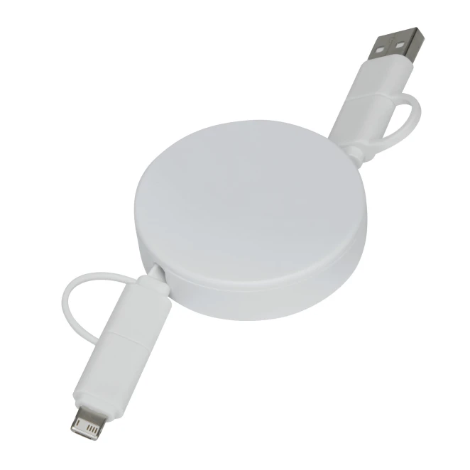 Kabel do ładowania i przesyłania danych TRANSFER ROUND z nadrukiem na zamówienie Zdjęcie