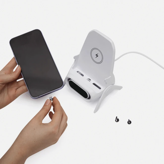 Bezprzewodowa stacja ładująca COMBINED z nadrukiem logo Zdjęcie 8