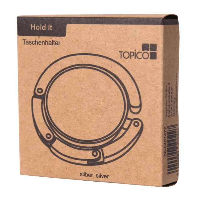 Wieszak na torebkę HOLD IT z nadrukiem logo Zdjęcie 6