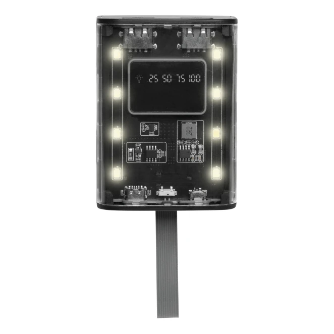 Powerbank z latarką OPEN SOURCE z nadrukiem logo Zdjęcie 3