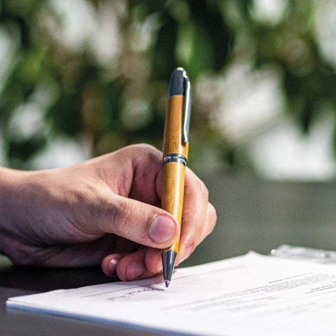 Długopis bambusowy z logo Zdjęcie 7