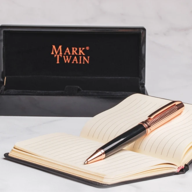 Długopis metalowy Mark Twain z logo firmy Zdjęcie 9