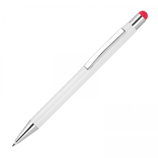 Długopis aluminiowy soft touch i touch pen Jean z nadrukiem logo Zdjęcie