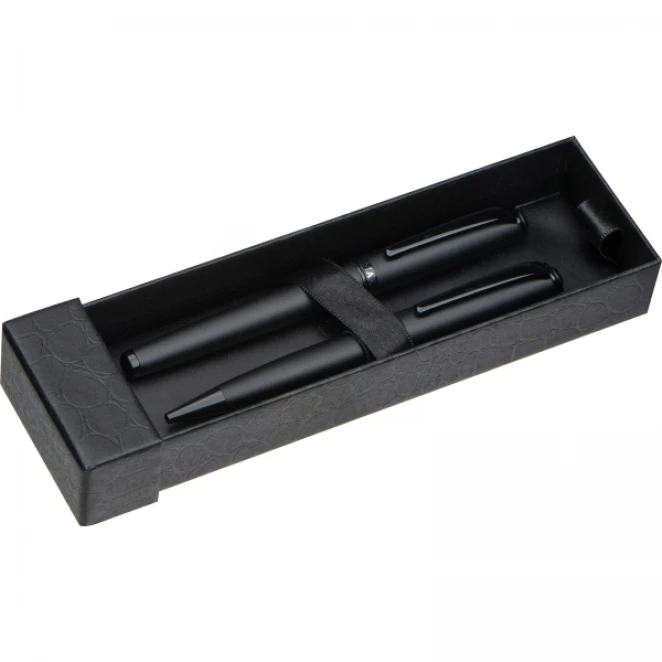 Zestaw piśmienny długopis i pióro kulkowe Mark Twain z naniesieniem logo Zdjęcie 3