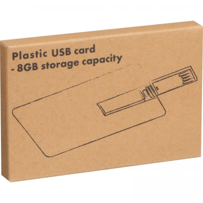 Pendrive plastikowy karta 8GB z logo Zdjęcie 6