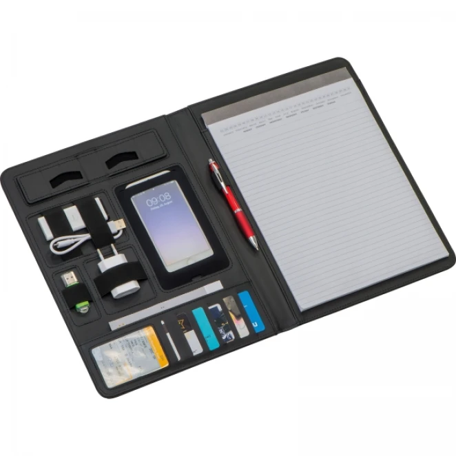 Folder A4 z notatnikiem w linie do nałożenia logo Zdjęcie 3