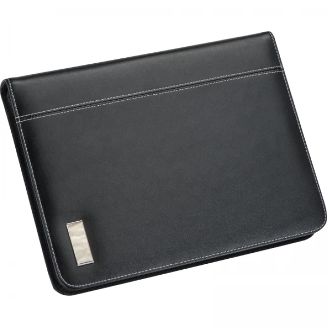 Folder A4 z notatnikiem w linie i kieszenią na tablet z nadrukiem logo Zdjęcie 2