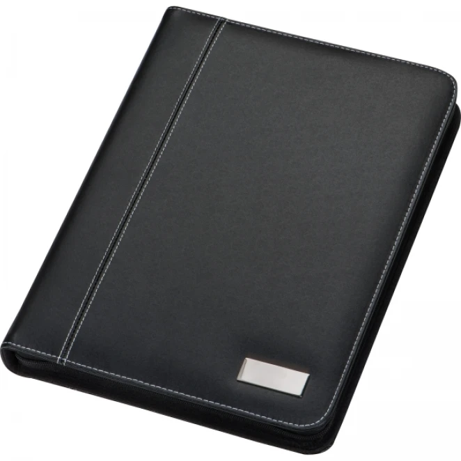 Folder A4 z notatnikiem w linie i kieszenią na tablet z nadrukiem logo Zdjęcie 4