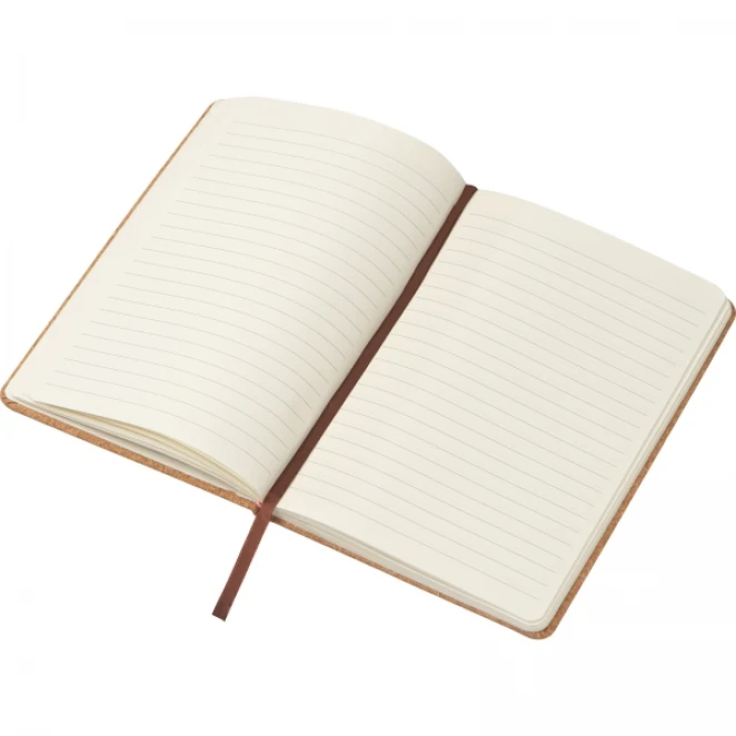 Notatnik A5 w linie okładką z korka do naniesienia logo Zdjęcie 4