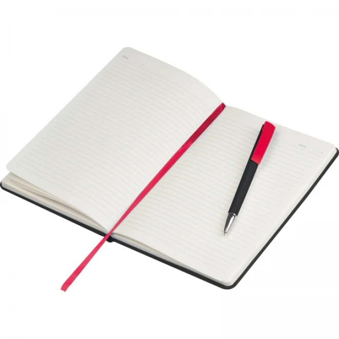 Notatnik A5 w linie z długopisem z naniesieniem logo Zdjęcie 8