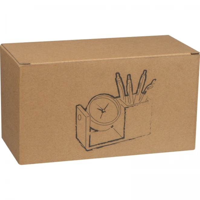 Stojak biurkowy z zegarem z logo Zdjęcie 3