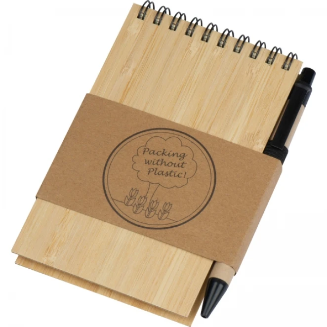 Notatnik A6 z czystymi stronami i długopisem z naniesieniem logo Zdjęcie 6