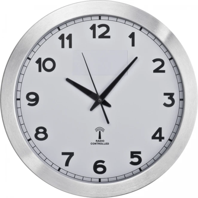 Zegar ścienny z logo firmy Zdjęcie