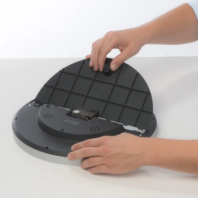 Zegar ścienny CrisMa z wskaźnikiem temperatury i wilgotności powietrza z naniesieniem logo Zdjęcie 9