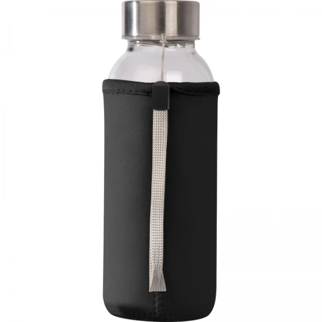 Butelka szklana z pokrowcem 300 ml z naniesieniem logo Zdjęcie 6