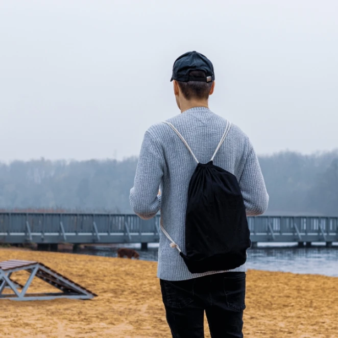 Worek bawełniany 140 g/m2 z logo Zdjęcie 4