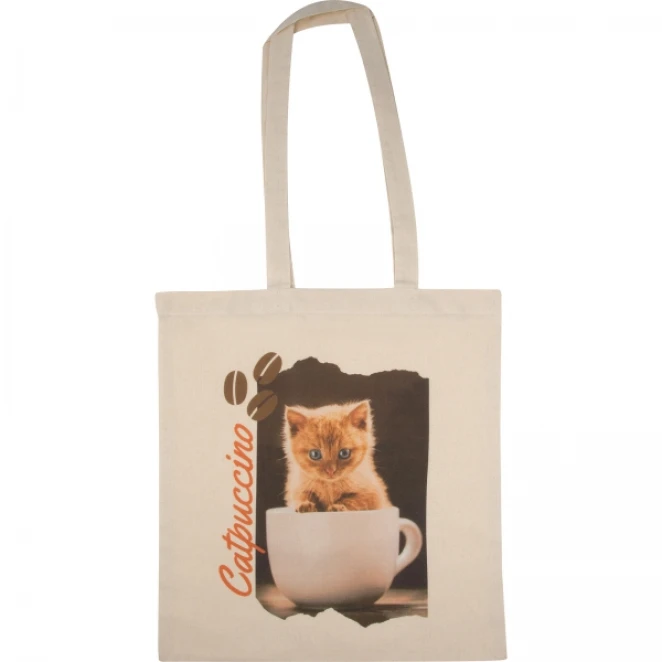 Torba bawełniana z długimi uszami 140 g/m2 do nałożenia logo Zdjęcie 3