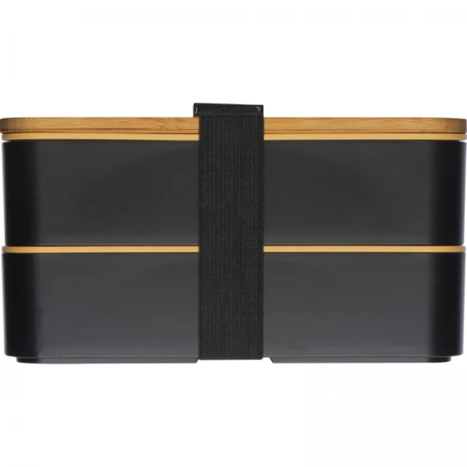 Zestaw lunch box ze sztućcami i butelka termiczna 500 ml z logo Zdjęcie 8